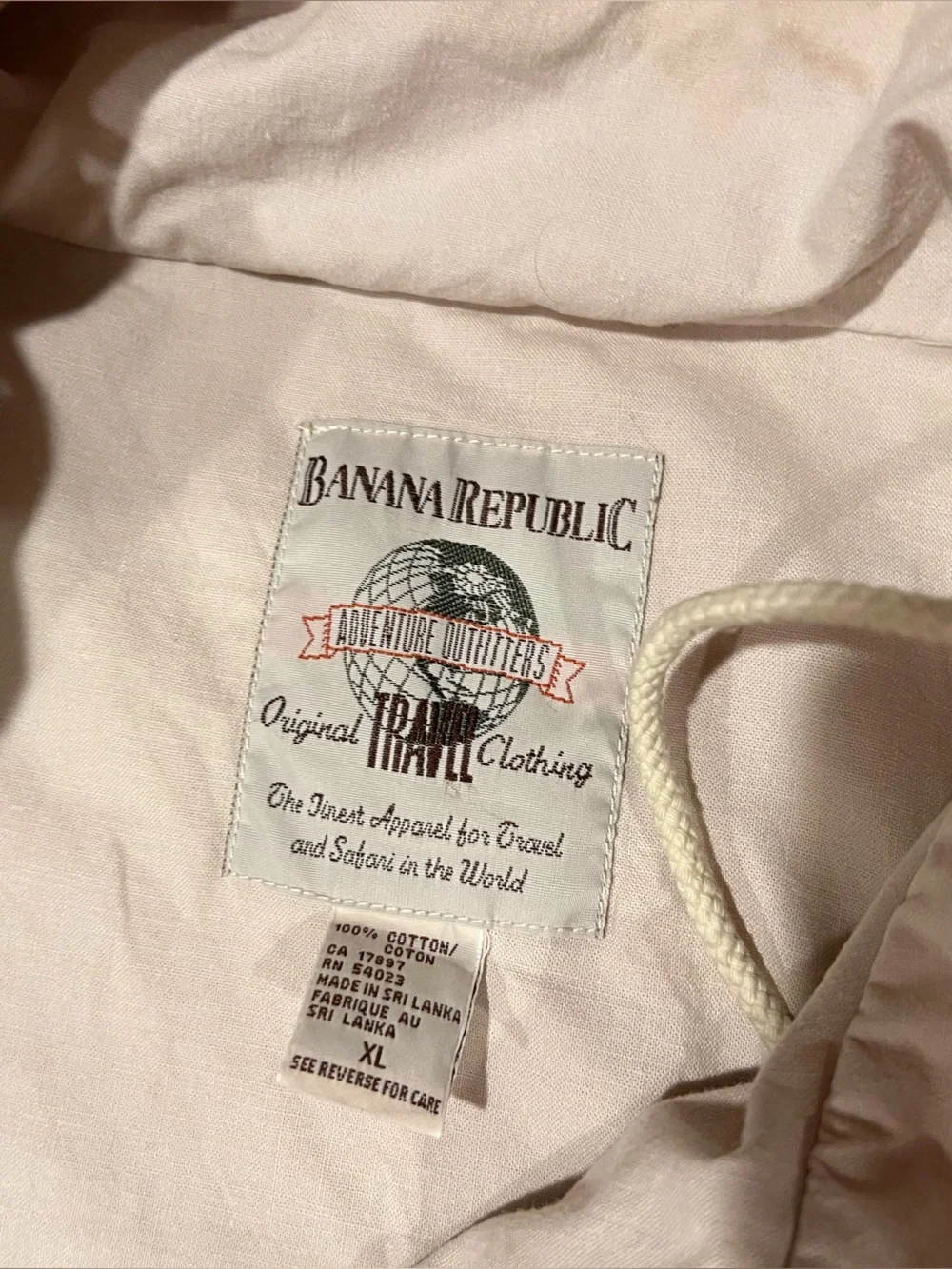 VINTAGE BANANA REPUBLIC Men's Hooded Utility Vest